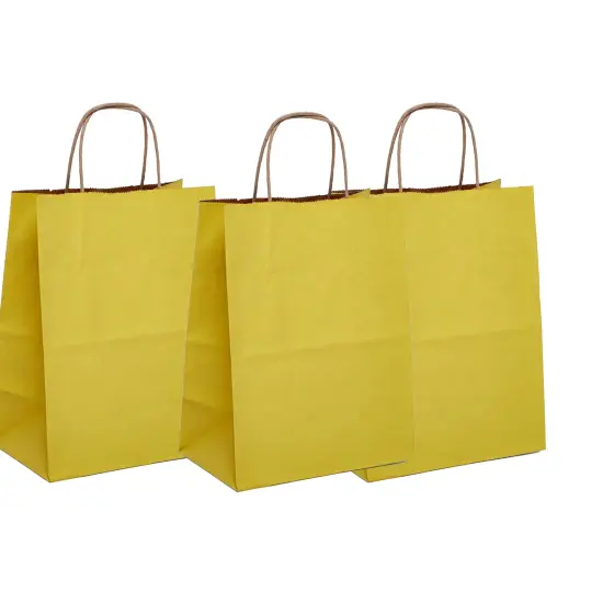 Tinted Kraft Paper Shopping Bag Ideal for Larger Goods, 5.5" x 3.25" x 13" {2}