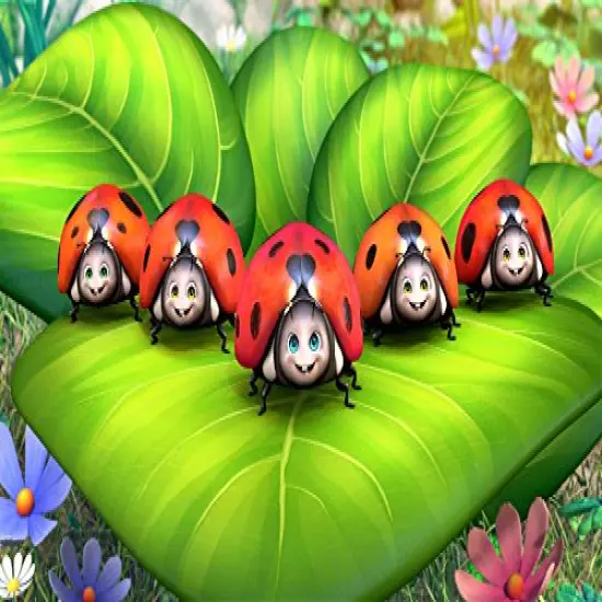 Cute Lady Bugs Edible Icing Image for 1/4 sheet cake {1}