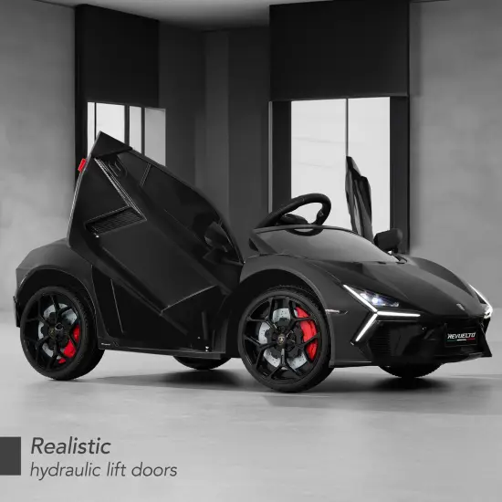 Best Choice Products Kids 12V Ride-On Car Officially Licensed Lamborghini Revuelto w/ Remote, LED Lights Black {4}