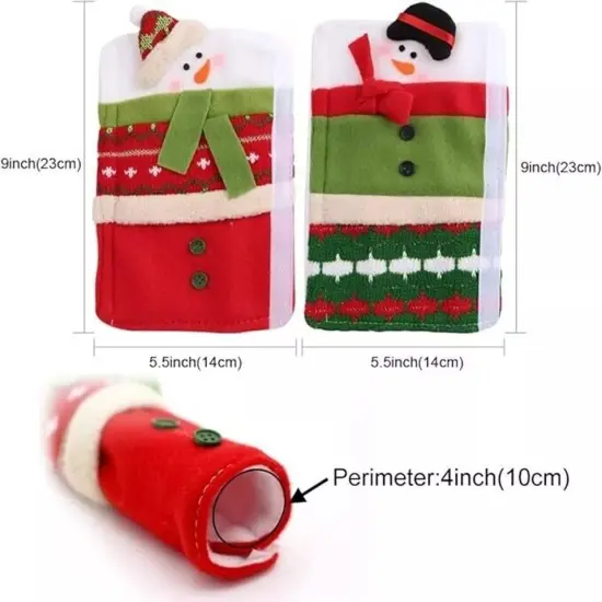 3Pack Christmas Microwave Oven Handle Door Glove Refrigerator Protective Glove {2}