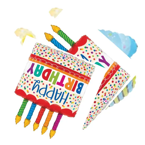 Betallic&reg; 30 Inch Birthday Cake Bright Candles {4}