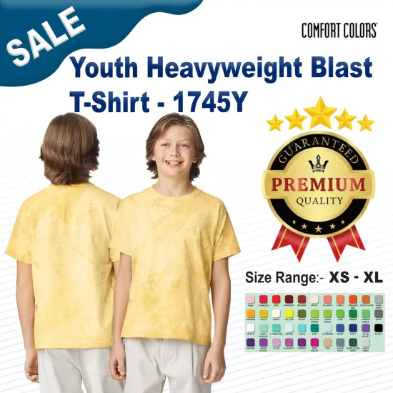 Comfort&reg; Youth Heavyweight Blast T-Shirt SEA GLASS {2}