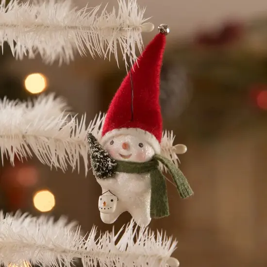 Stocking Cap Snowman Ornament 5.25" {2}