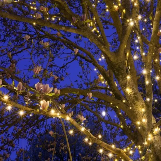 Perfect Holiday 100 LED String Lights Waterproof Outdoor Flashing Warm white {7}