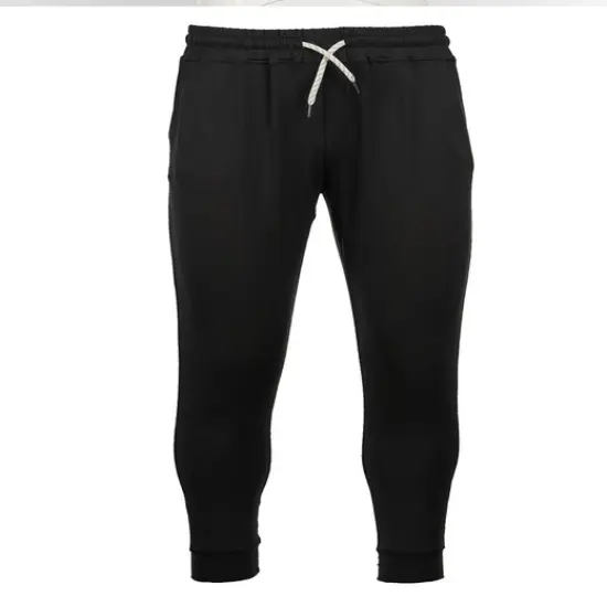 Burnside&reg; Ladies' Soft Jersey Jogger HEATHER BLACK {1}