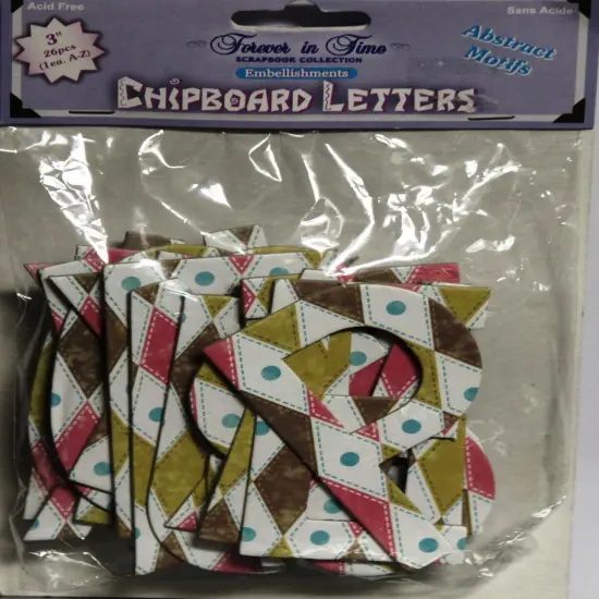 Forever In Time Chipboard 3" Letters {1}