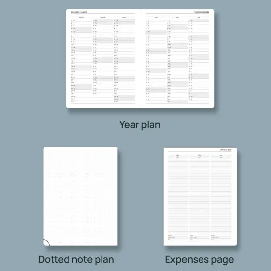 Daily Planner 2025-2026, 15 Month Planner with Tabs, Yearly Monthly Weekly Daily Time Management Planner, January 2025-March 2026, Office Home School Supplies for Women & Men-A5(5.7" x 8.3"), Black, 100GSM Thick Paper, Spiral Bound {5}