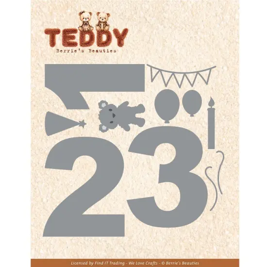 Find It Trading Berries Beauties Die-Teddy Celebrates, Teddy {1}