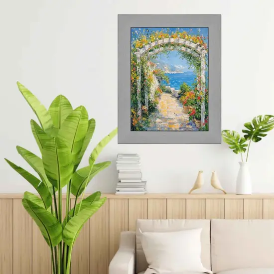 Stain Steel Flat With Black Lip Picture Frame 11x13 frame {4}