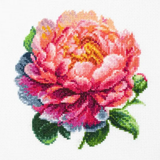 Coral CharmPeony BC205l Counted Cross-Stitch Kit {2}