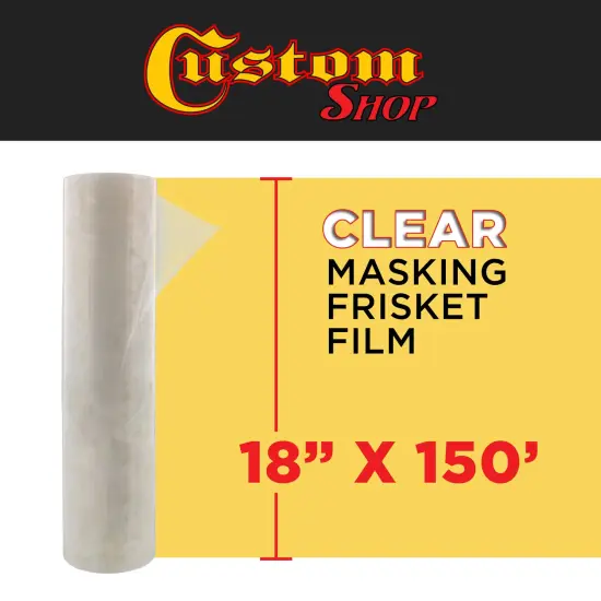 18" x 150' Frisket Masking Film Roll - Self-Adhesive Semi-Transparent Medium-Tack for Artists, Airbrush Graphics, Automotive Painting, Stencil Making, Design Transfer {2}