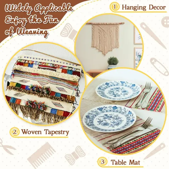 7 Pcs Weaving Loom Kit Small Weaving Loom for Beginners {5}