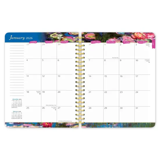 Claude Monet | 2026 6x7.75 Inch Weekly Desk Planner | Foil Stamped Cover {4}