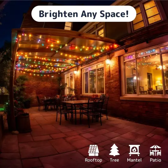 Christmas String Lights with Green Wire - 100 Count {2}