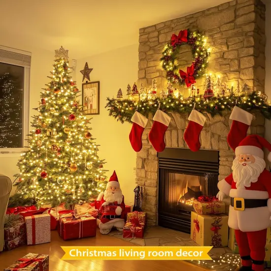 66ft 200 LED Christmas Lights Outdoor, Warm White Christmas Tree Lights Indoor Plug in, {4}