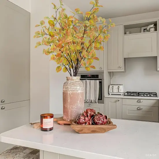 4PCS Artificial Fall Leaves Stems {5}