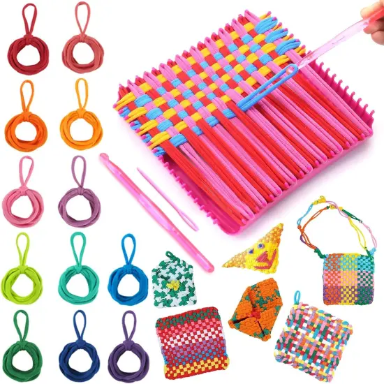12 Colors Weaving Loom Kit Toys for Kids and Adults, {1}
