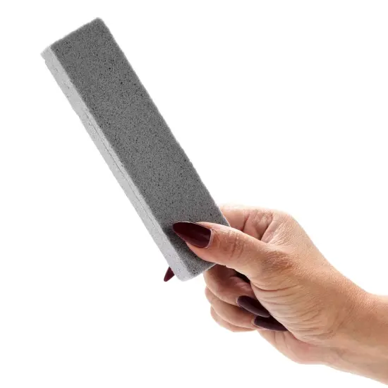 12-Pack Pumice Stones for Cleaning - Toilet Bowl Cleaner and Scouring Sticks for Pool and Kitchen (Gray) Grey {4}