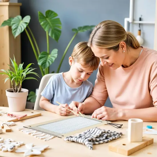 6 Sets Rectangle Weaving Loom Kit for Adults Beginners {2}