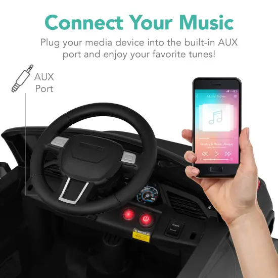 Best Choice Products 6V Kids Ride On Car Truck w/ Parent Control, 3 Speeds, LED Headlights, MP3 Player, Horn Black {6}