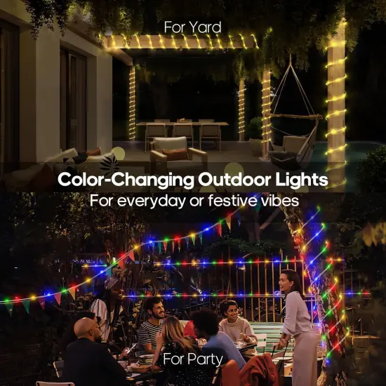 Solar Rope Lights Outdoor {2}