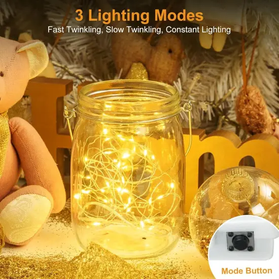 30 Pack String Lights Battery Operated - 7Ft, 20 Led, 3 Modes (Warm White) {3}