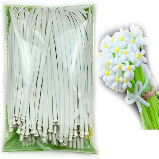 100 pack White Balloons {3}