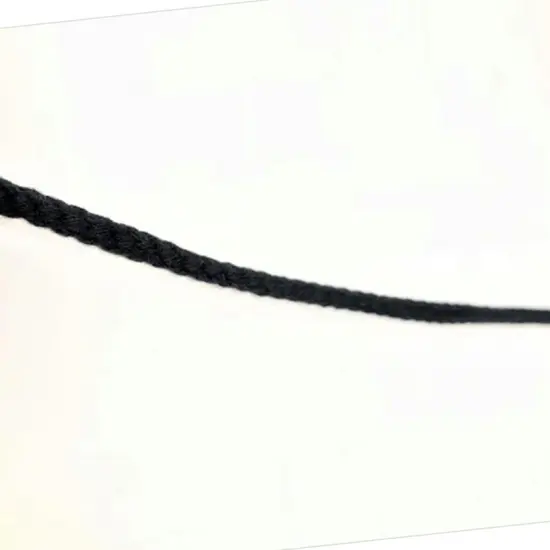 1/4 Inch Round Polyester Drawstring Cord Black White By the Yard {6}