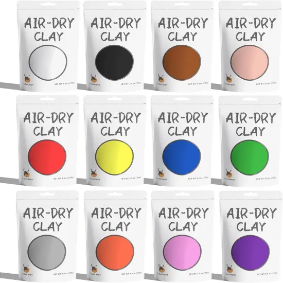 Air Dry Modeling Clay - 12 Colors, 2.6lb Soft Foam Molding Clay, DIY Creative for Kids Adults Arts & Crafts Project Supplies(2.6lb - 12 Colors) {1}