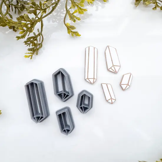 SET OF 4 CRYSTALS | ENCHANTED | CLAY CUTTERS {1}