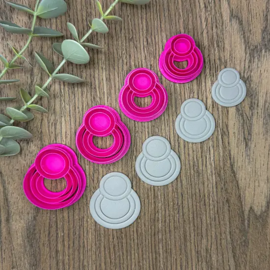 CIRCLE ART DECO CLAY CUTTERS {1}