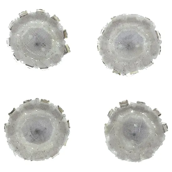 1" Round Rhinestone Applique/Patch Pack of 4 {2}