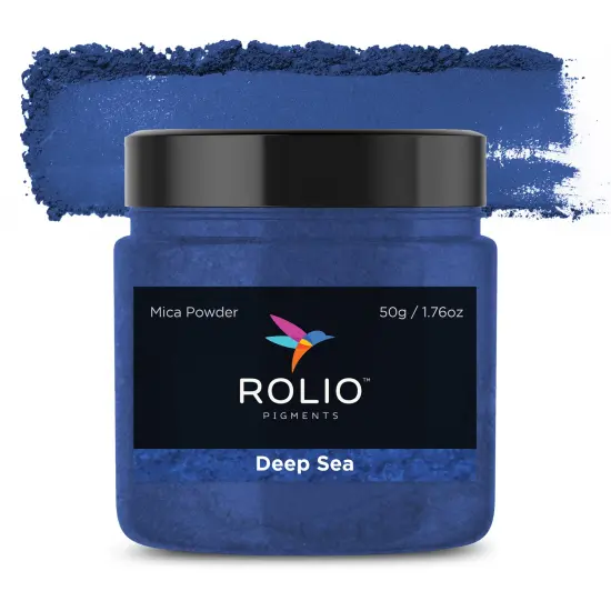 Rolio - 1 Jar Mica Powder (Deep Sea) - 50g / 1.8 oz {1}