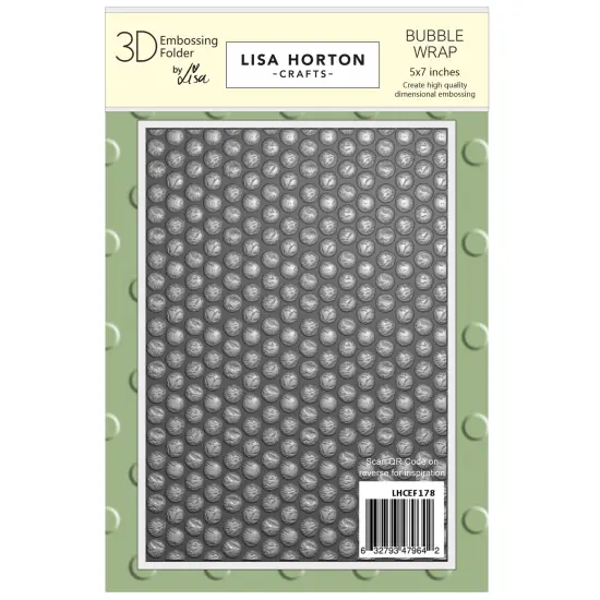 Lisa Horton Crafts Embossing Folder 5"X7"-Bubble Wrap {1}