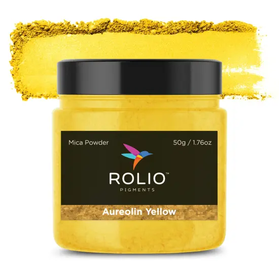 Rolio - 1 Jar Mica Powder (Aureolin Yellow) - 50g / 1.8 oz {1}