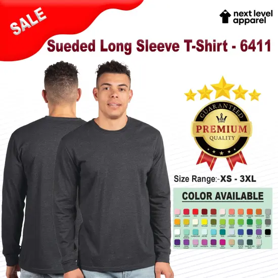Next Level&reg; Sueded Long Sleeve T-Shirt Royal {2}