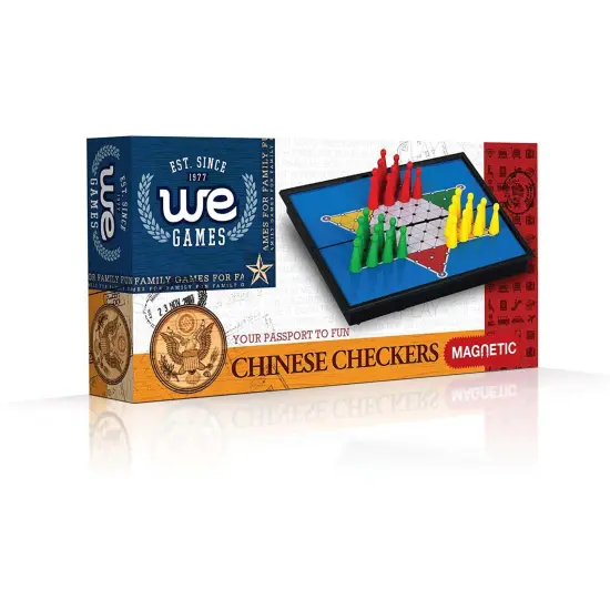WE Games Magnetic Folding Travel Chinese Checkers Board Game {6}