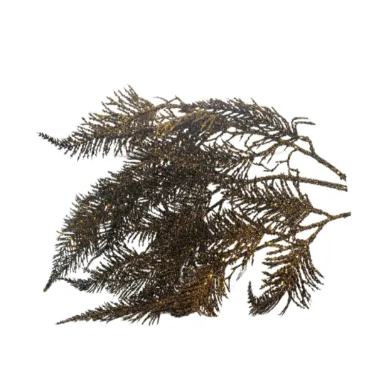 37"L Lace Fir Spray - Elegant Copper and Black Holiday Accent-XS5551A7 {1}