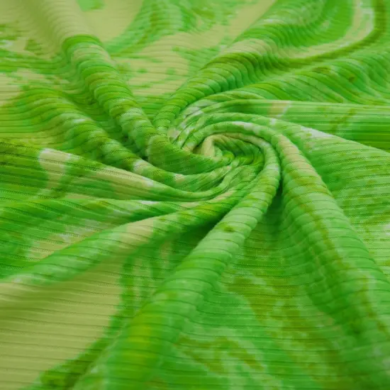 1 Yard Marble Print Yummy Rib Knit Fabric 4x2 Soft Stretch 58/60 Inches Wide PINK/ORANGE {3}