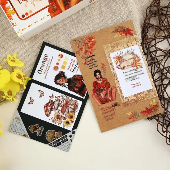 Girl Flower Pet Stickers - Washi Tape Set {4}