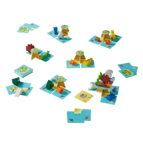 HABA Flotsam Float - Island Hopping, Wreckage Piling Stacking and Balancing Game for Ages 6+ (Made in Germany) Multicolor {4}