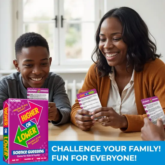 Board Game Higher or Lower Science | Family Card Game {6}