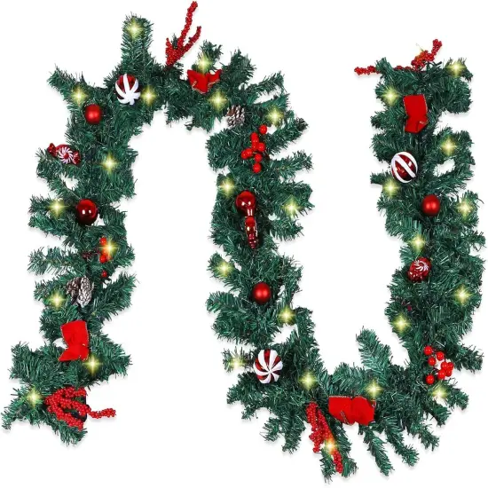 9 FT LED Christmas Garland {2}