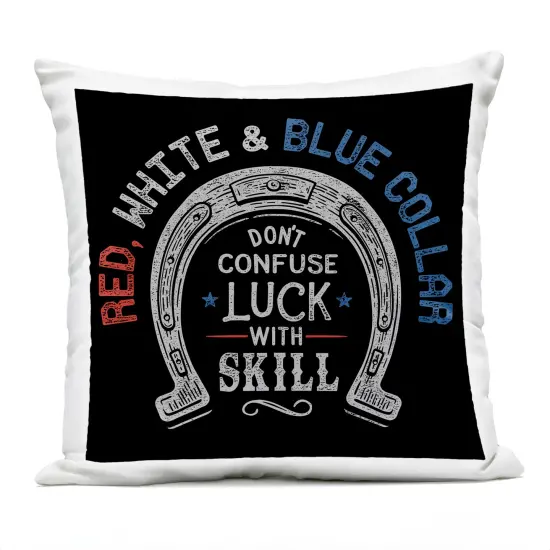 Stupell Industries Don't Confuse Luck with Skill Outdoor Pillow, 18 x 7 x 18 {1}