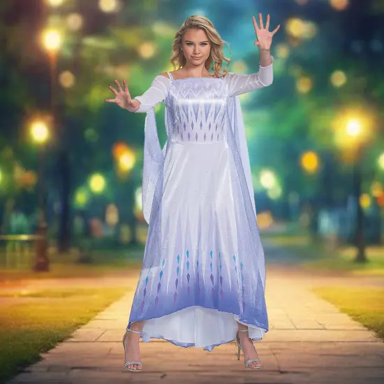 Deluxe Elsa SEA Costume Dress Inspired by Frozen Adventure Look {1}