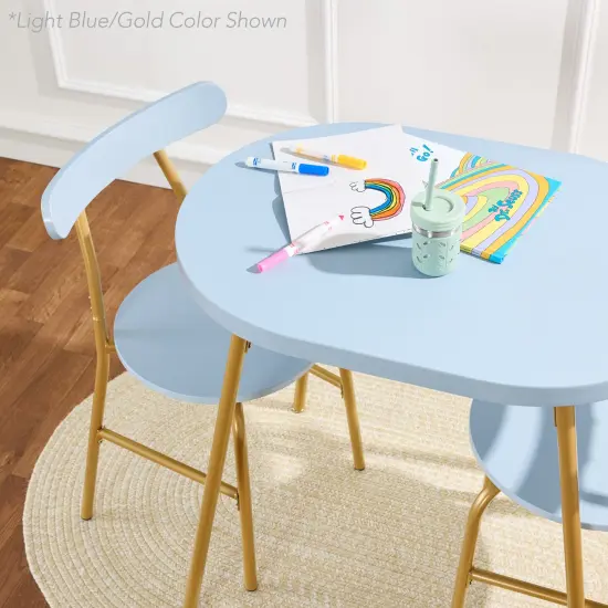 Best Choice Products 3-Piece Modern Oval Dining Table Set, Small Kitchen Dinette w/ 2 Chairs Medium Brown/Black {5}