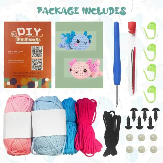 Crochet Kit with Step-by-Step Video Tutorials {3}