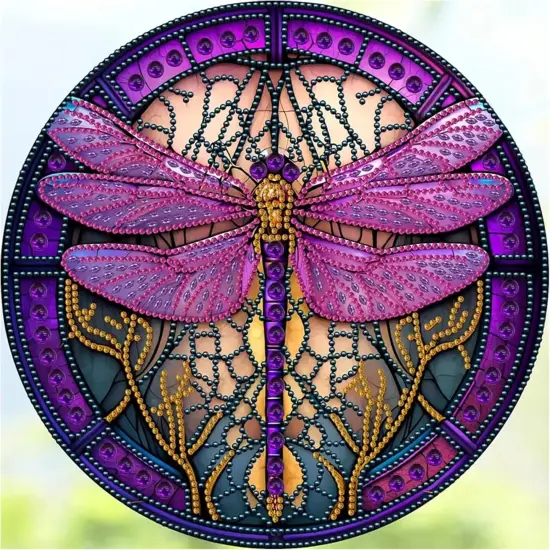 DIY 5D Dragonfly Diamond Painting Kits for Adults {1}