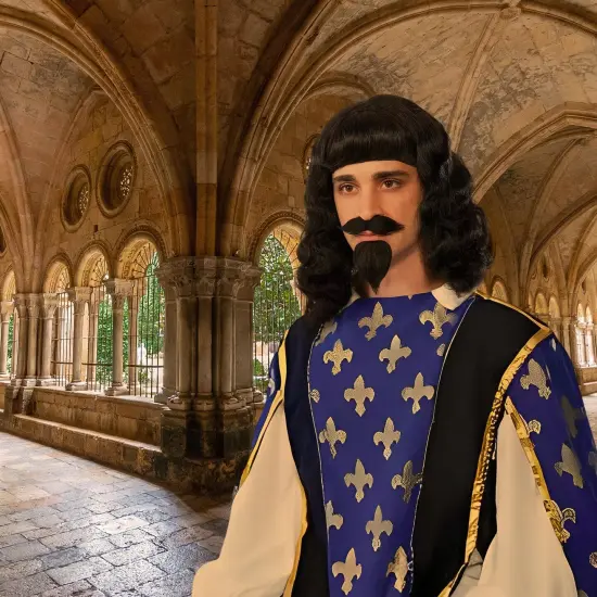 Musketeer Wig, Moustache, Goatee Costume Accessory Adult Men {3}