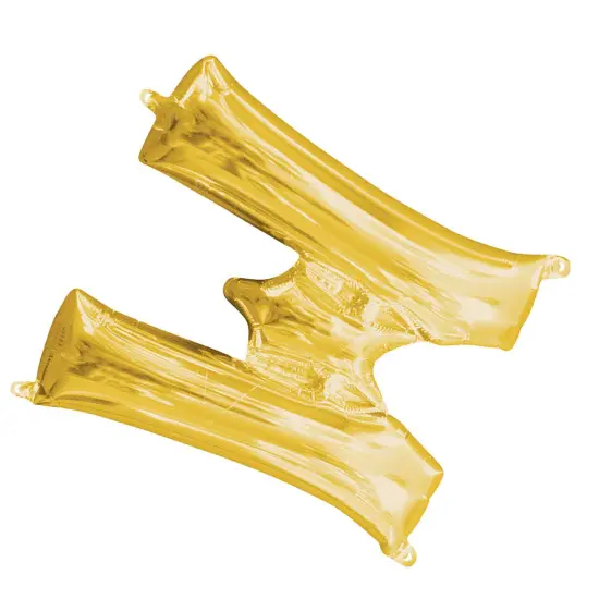Anagram&reg; 16" Gold Letter M Balloon Air Fill Only Foil Mylar {4}